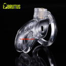 BRUTUS Shark Chastity Cage, clear